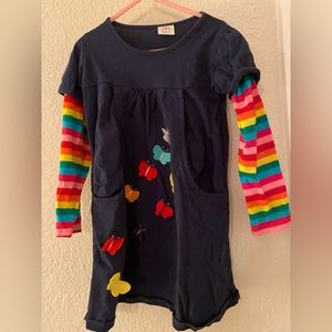 Butterfly dress with pockets! Size 6-7